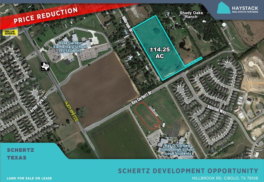 HILLBROOK RD, Cibolo, TX à vendre - Aérien – Image 1 sur 1
