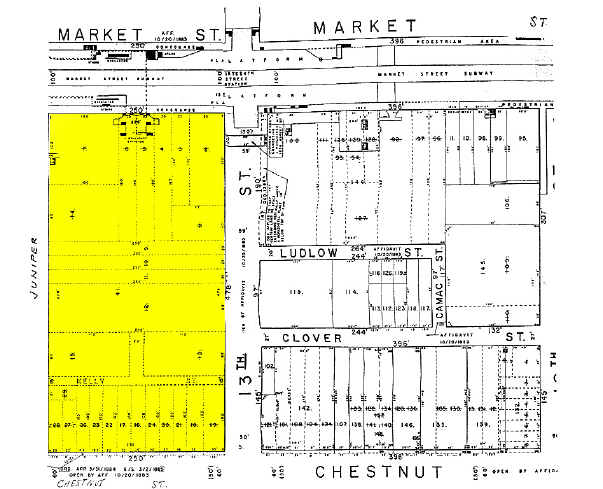 1301 Chestnut St, Philadelphia, PA à louer - Plan cadastral – Image 2 sur 37
