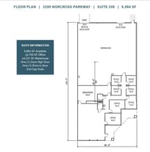 2200 Norcross Pkwy, Norcross, GA à louer Plan d’étage– Image 1 sur 1