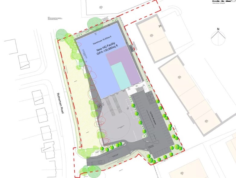 Rotherham Rd, Sheffield à vendre - Plan de site – Image 1 sur 2