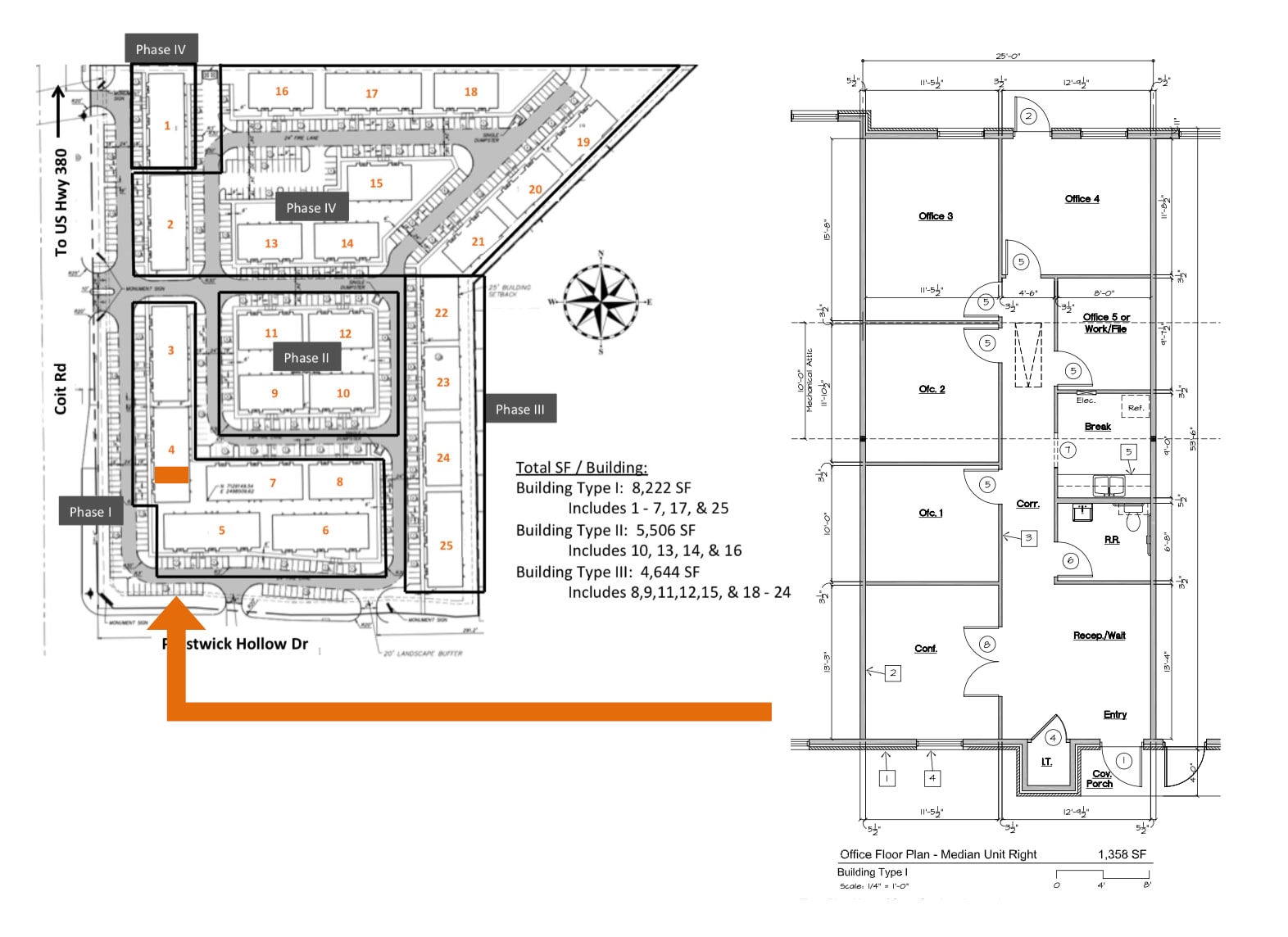 1400 N Coit Rd, McKinney, TX à louer Plan d’étage– Image 1 sur 5
