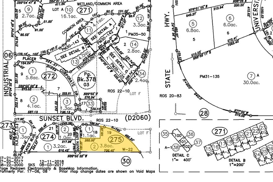 3815 S Loop Rd, Rocklin, CA à vendre - Plan cadastral – Image 2 sur 2