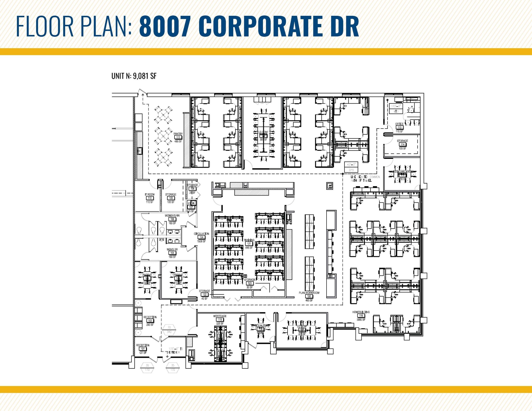 8007 Corporate Dr, Nottingham, MD à louer Plan d’étage– Image 1 sur 2