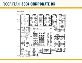 8007 Corporate Dr, Nottingham, MD à louer Plan d’étage– Image 1 sur 2