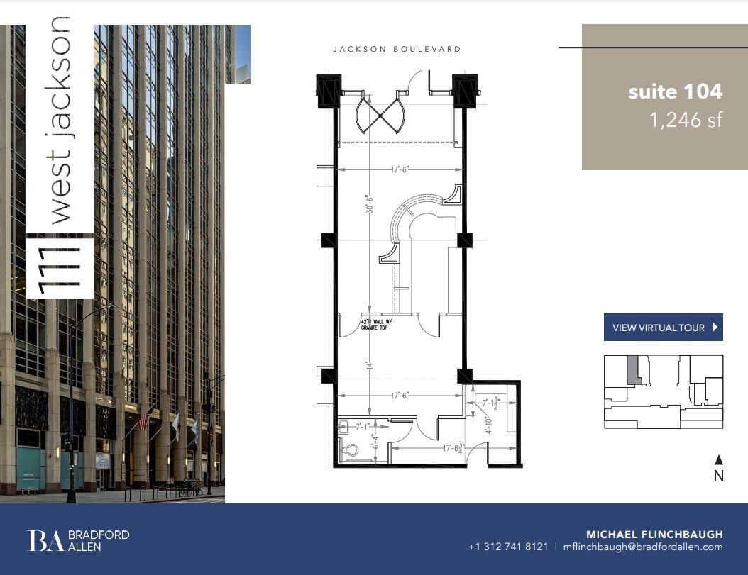 111 W Jackson Blvd, Chicago, IL à louer Plan d’étage– Image 1 sur 6