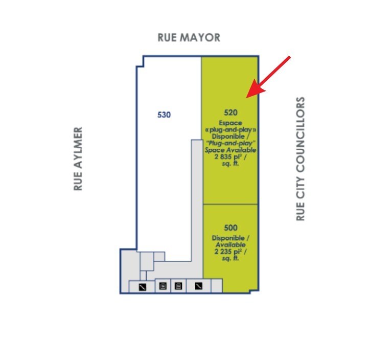 1450-1480 Rue City Councillors, Montréal, QC à louer Plan d’étage– Image 1 sur 1