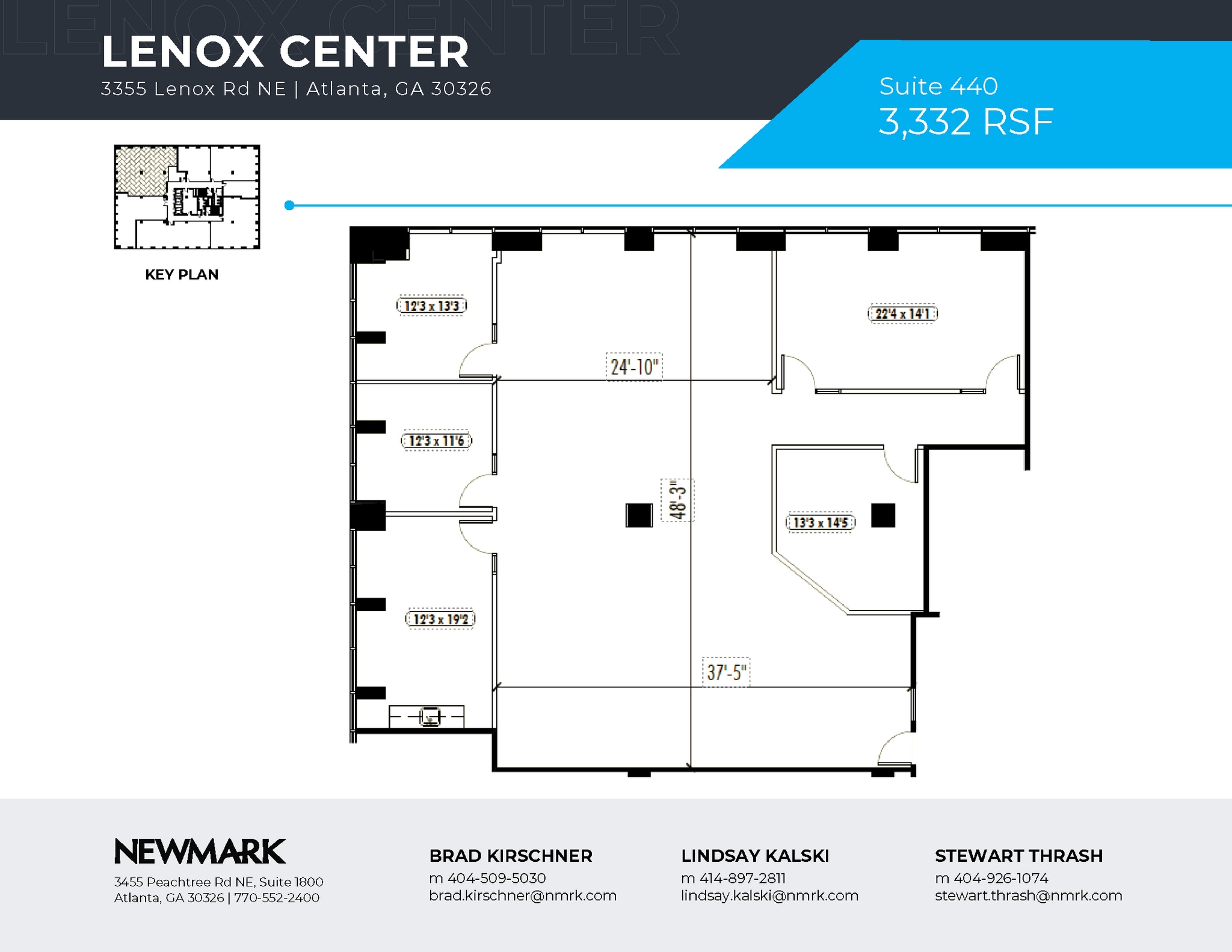 3355 Lenox Rd NE, Atlanta, GA à louer Plan d’étage– Image 1 sur 1