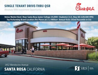 Plus de détails pour 1452 Mendocino Ave, Santa Rosa, CA - Local commercial à vendre