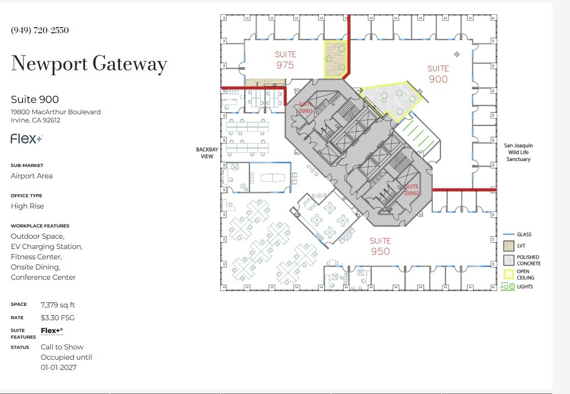 19800 MacArthur Blvd, Irvine, CA à louer Plan d’étage– Image 1 sur 1