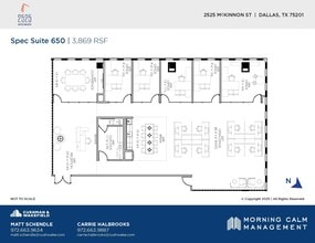 2525 McKinnon St, Dallas, TX à louer Plan d’étage– Image 2 sur 2