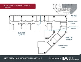 3900 Essex Ln, Houston, TX à louer Plan d’étage– Image 2 sur 2