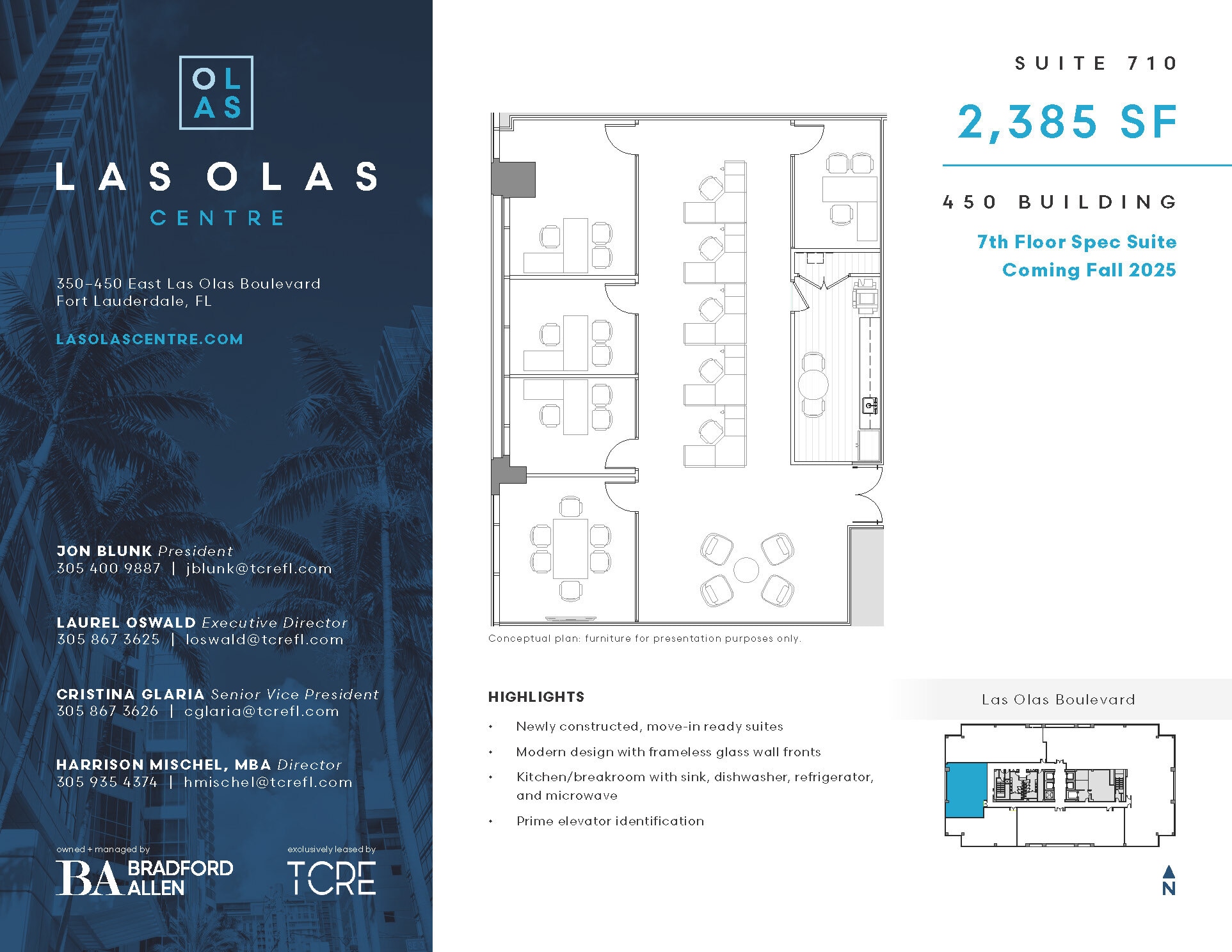 450 E Las Olas Blvd, Fort Lauderdale, FL à louer Plan d’étage– Image 1 sur 1