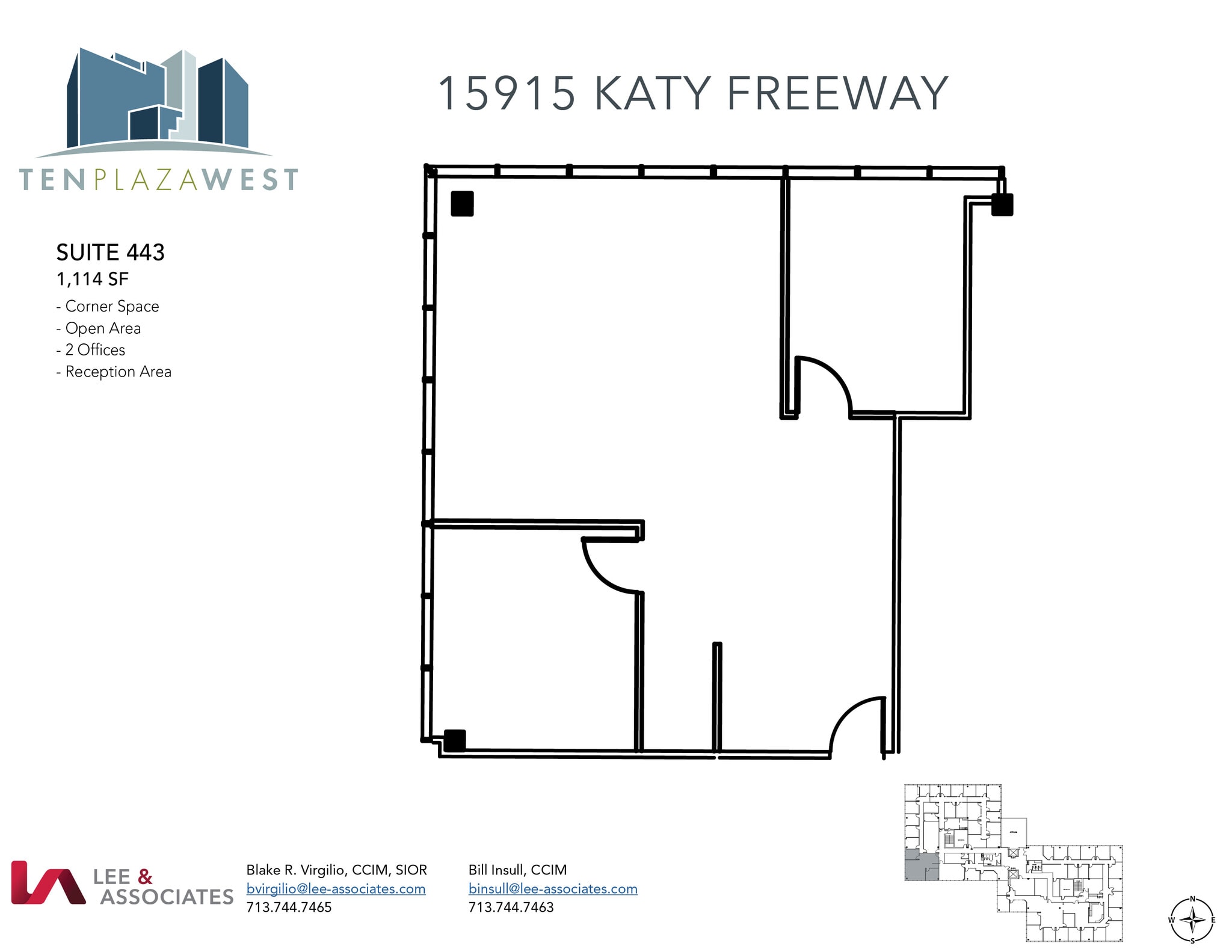 15915 Katy Fwy, Houston, TX à louer Plan d’étage– Image 1 sur 1