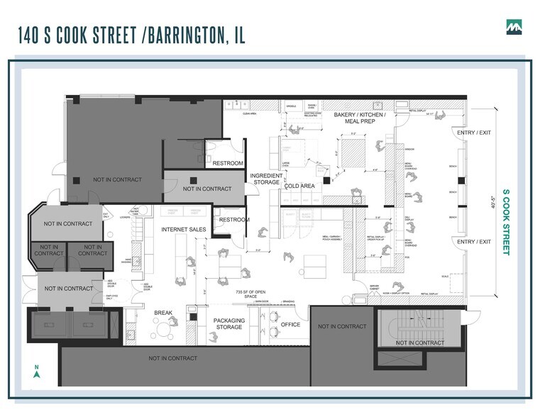 140 S Cook St, Barrington, IL à louer - Plan d’étage – Image 3 sur 3