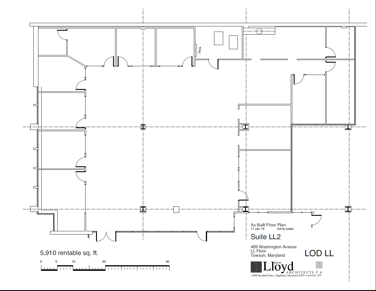 409 Washington Ave, Towson, MD à louer Plan d’étage– Image 1 sur 3