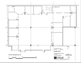 409 Washington Ave, Towson, MD à louer Plan d’étage– Image 1 sur 3