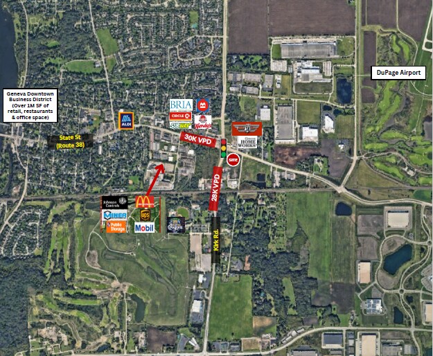 SEC East State Street & Kirk Road, Geneva, IL à vendre - Photo de l’immeuble – Image 1 sur 3