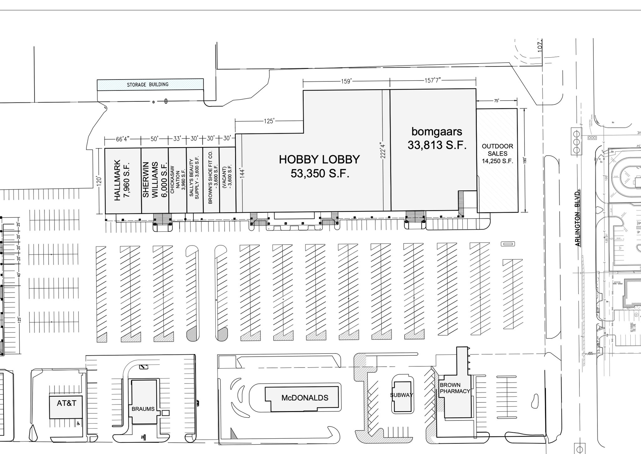 1800 Arlington St, Ada, OK à louer Plan de site– Image 1 sur 1