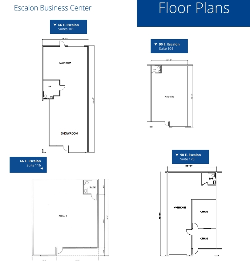 90 E Escalon Ave, Fresno, CA à louer Plan d’étage– Image 1 sur 1