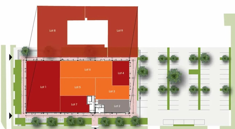 Local d’activités dans Collégien à louer - Plan de site – Image 2 sur 2