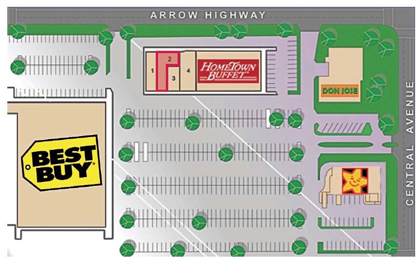 5225-5247 Arrow Hwy, Montclair, CA à louer - Plan de site – Image 2 sur 11