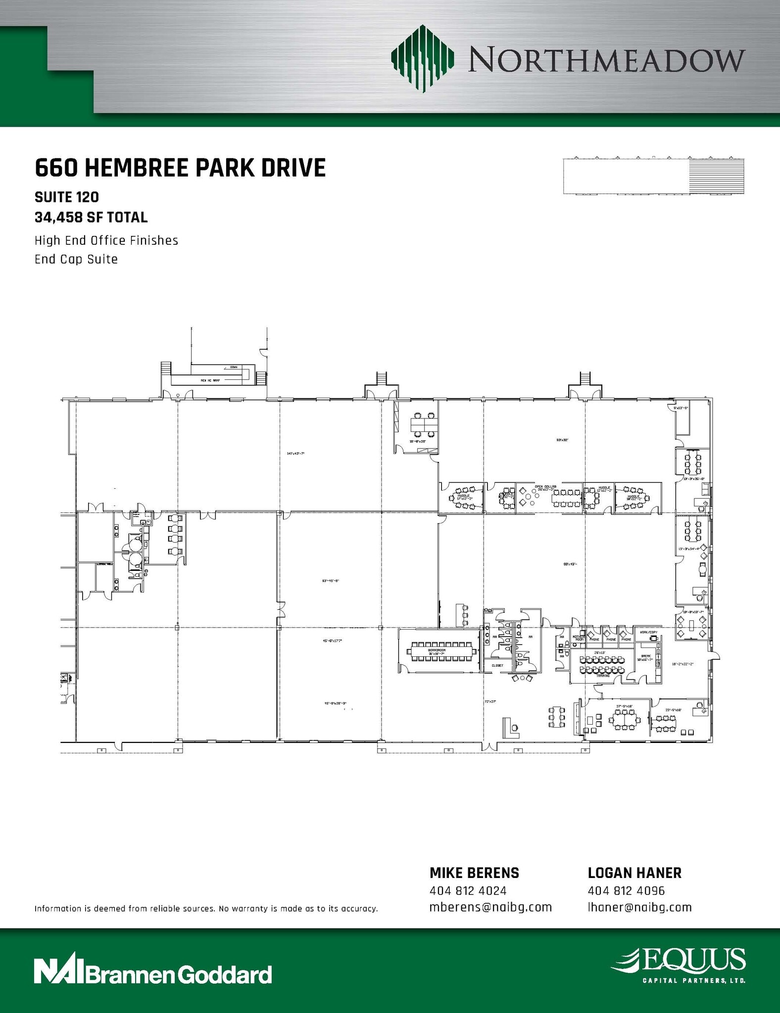 1100 Northmeadow Pky, Roswell, GA à louer Plan d’étage– Image 1 sur 1