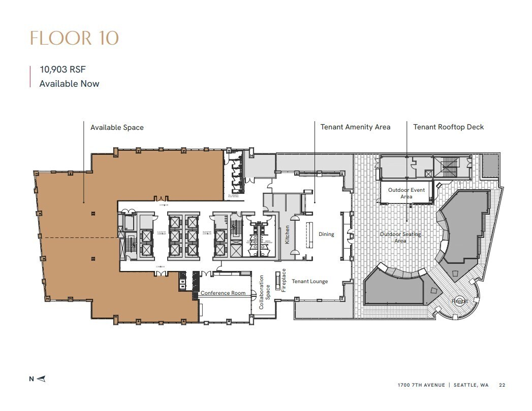 1700 7th Ave, Seattle, WA à louer Plan d’étage– Image 1 sur 1