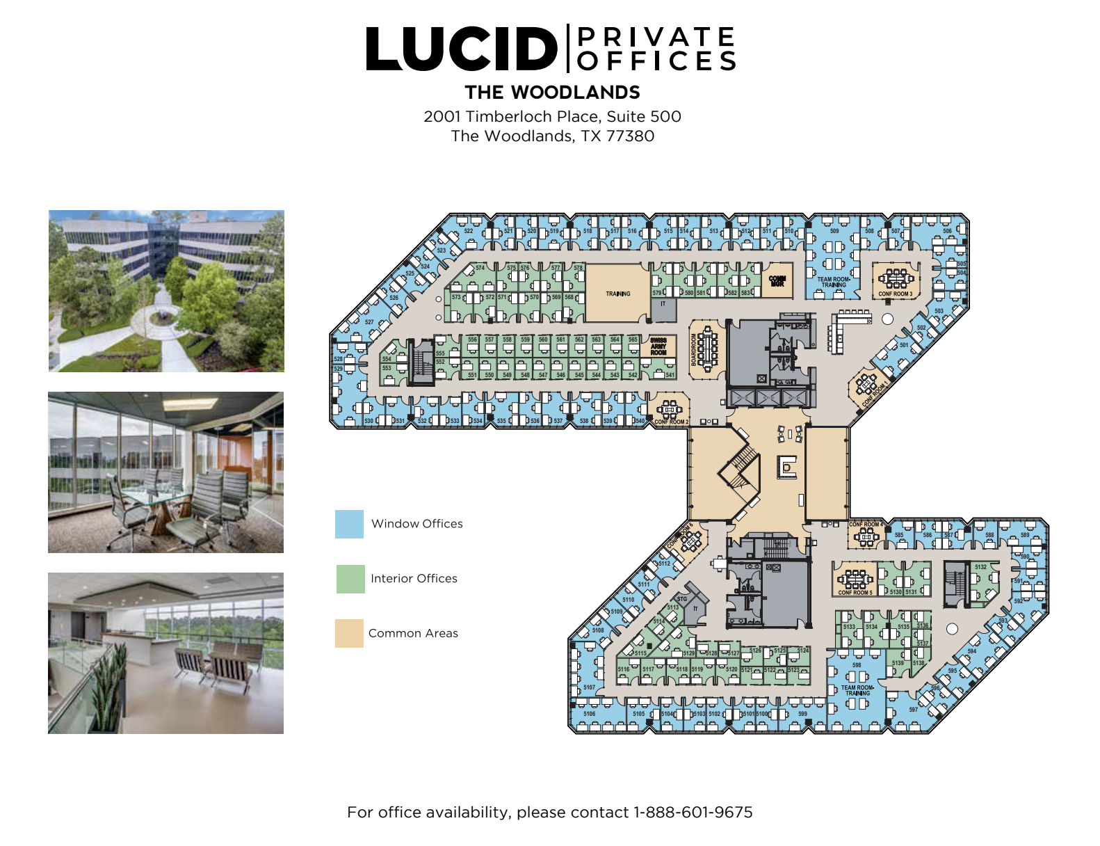 2001 Timberloch Pl, The Woodlands, TX à louer Plan d’étage– Image 1 sur 5