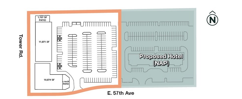 NEC 57th & Tower Rd - Retail Building, Denver, CO à louer - Photo de l’immeuble – Image 2 sur 2