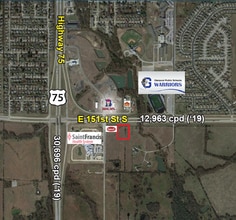 W 151st St S, Glenpool, OK - VUE AÉRIENNE  vue de carte