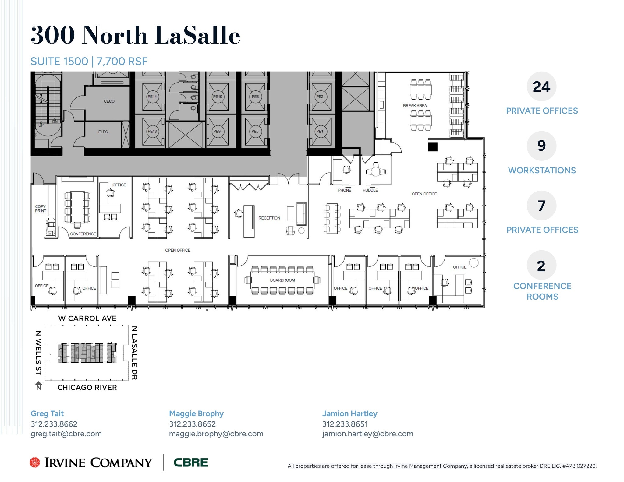 300 N LaSalle St, Chicago, IL à louer Plan de site– Image 1 sur 1