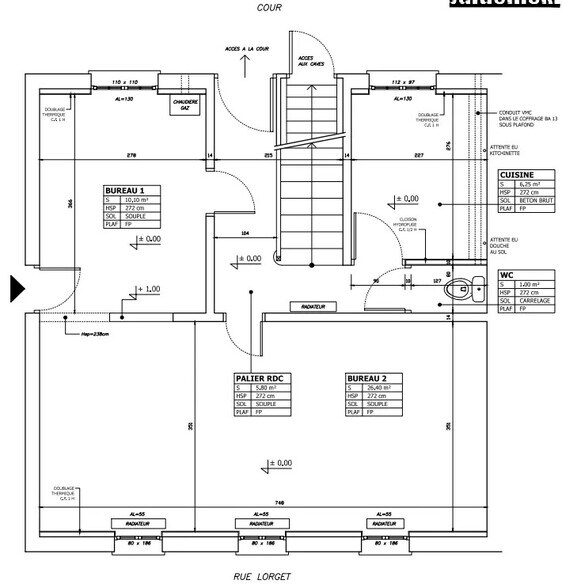 Bureau dans Saint-Denis à louer - Plan d’étage – Image 2 sur 3