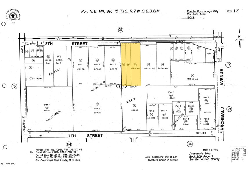 9529 8th St, Rancho Cucamonga, CA à louer - Plan cadastral – Image 2 sur 3