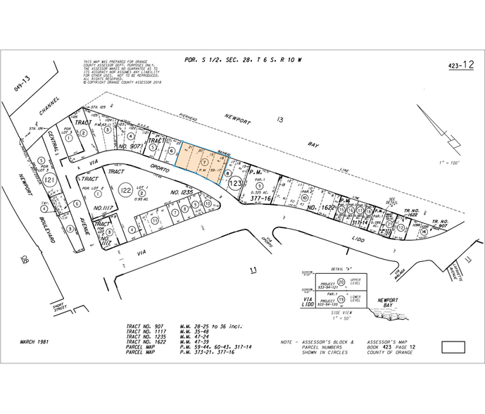 3412-3420 Via Oporto, Newport Beach, CA à louer - Plan cadastral – Image 2 sur 10