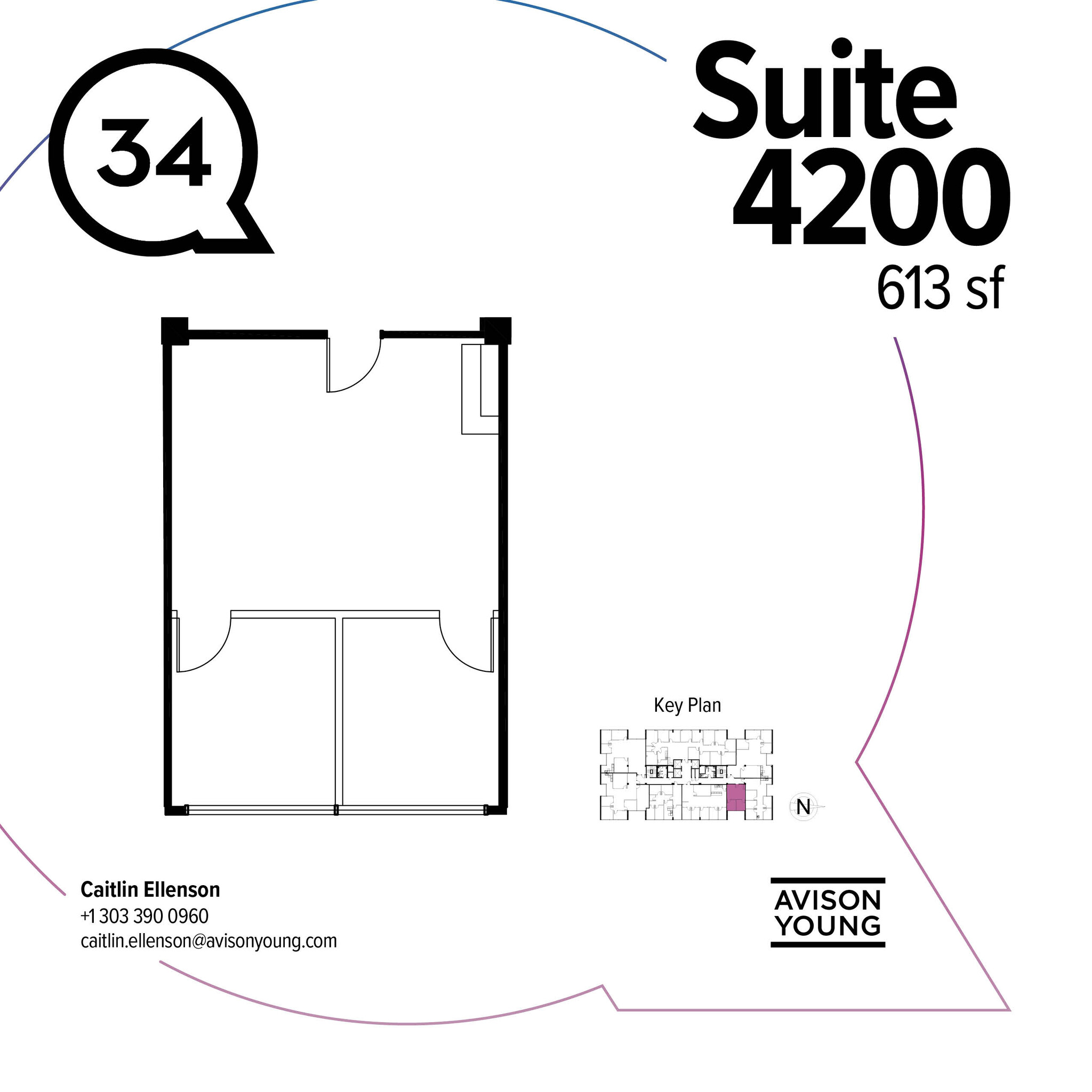 3401 Quebec St, Denver, CO à louer Plan d’étage– Image 1 sur 1