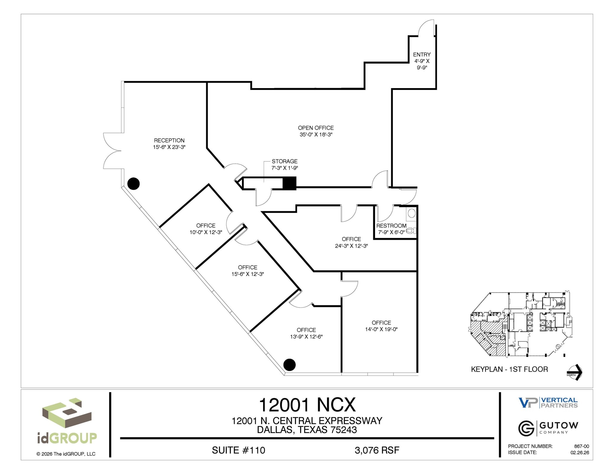 12001 N Central Expy, Dallas, TX à louer Plan d’étage– Image 1 sur 1