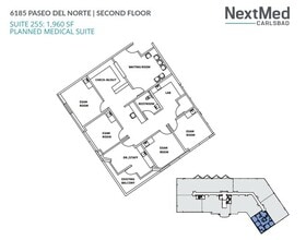 6183 Paseo del Norte, Carlsbad, CA à louer Plan d’étage– Image 1 sur 1