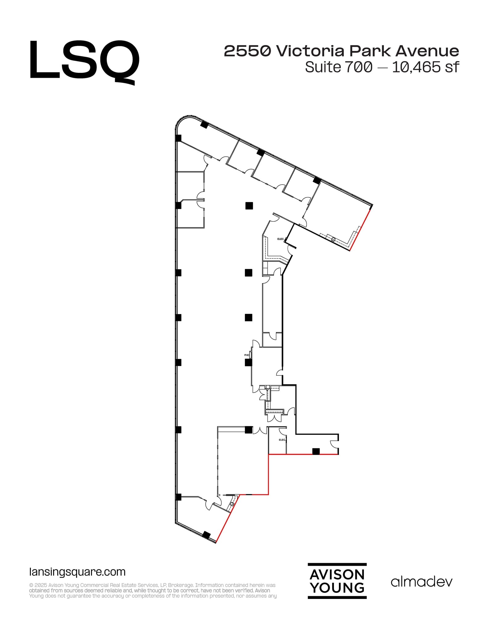 2550 Victoria Park Ave, Toronto, ON à louer Plan d’étage– Image 1 sur 1