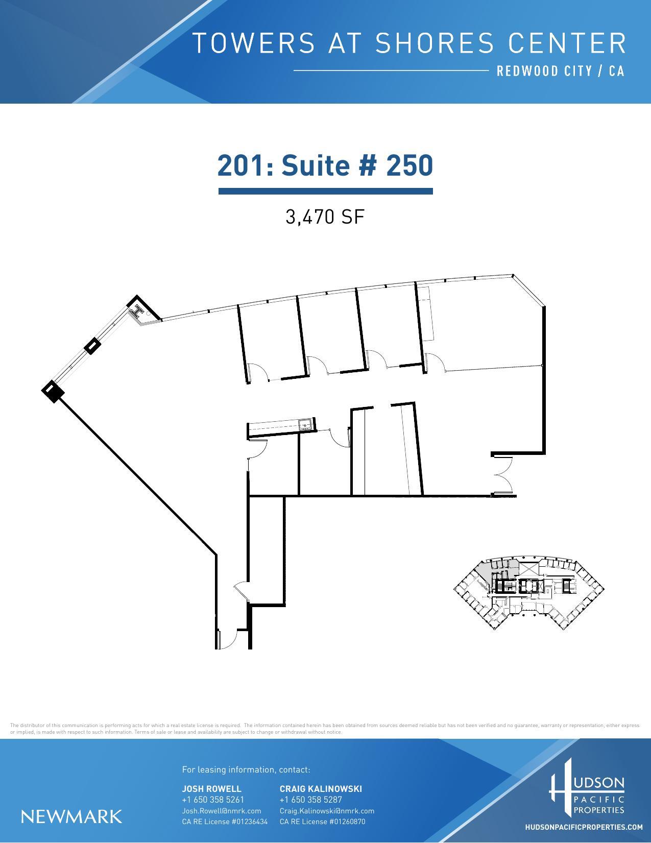 201 Redwood Shores Pky, Redwood City, CA à louer Plan d’étage– Image 1 sur 1