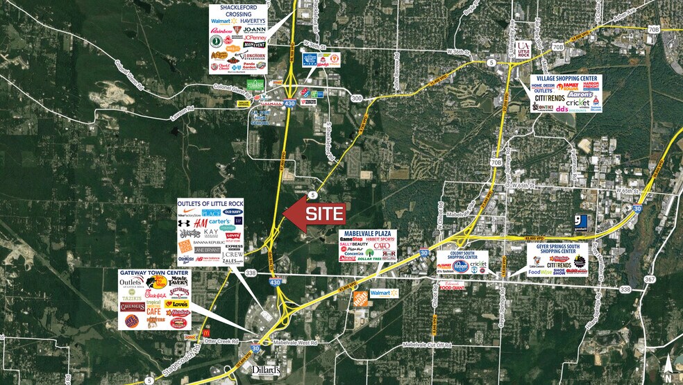 7722 Stagecoach Rd, Little Rock, AR à vendre - Aérien – Image 2 sur 3