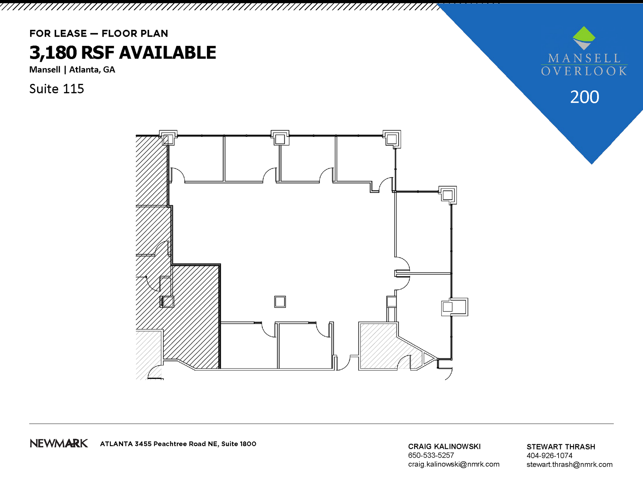 200 Mansell Ct E, Roswell, GA à louer Plan d’étage– Image 1 sur 1