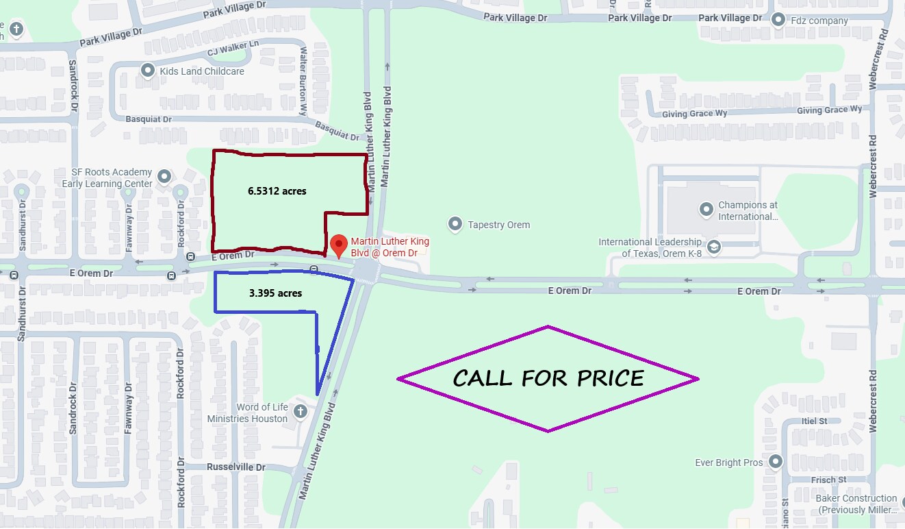 Martin Luther King Blvd And E Orem Dr, Houston, TX à vendre Photo principale– Image 1 sur 2