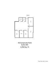 43 Corporate Park, Irvine, CA à louer Plan d’étage– Image 1 sur 1