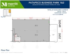 2652-2664 W Patapsco Ave, Baltimore, MD à louer Plan d’étage– Image 1 sur 1