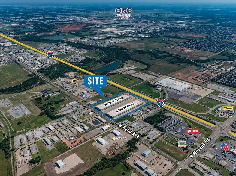 9500 W Reno Ave, Oklahoma City, OK à louer - Aérien – Image 3 sur 6