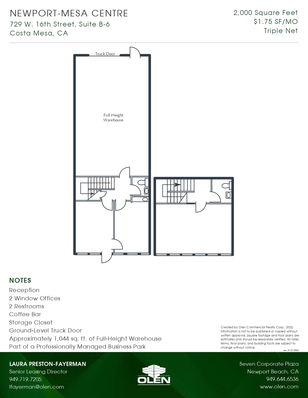 1599 Superior Ave, Costa Mesa, CA à louer Photo intérieure– Image 1 sur 1