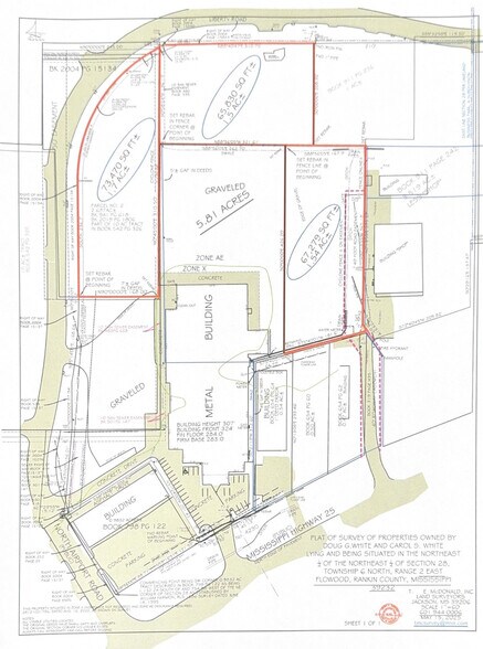 Liberty Road, Flowood, MS à vendre - Plan cadastral – Image 2 sur 7