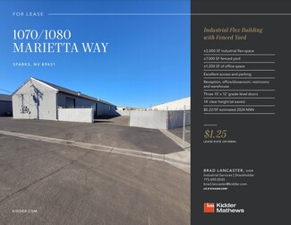 Plus de détails pour 1070-1080 Marietta Way, Sparks, NV - Industriel/Logistique à louer