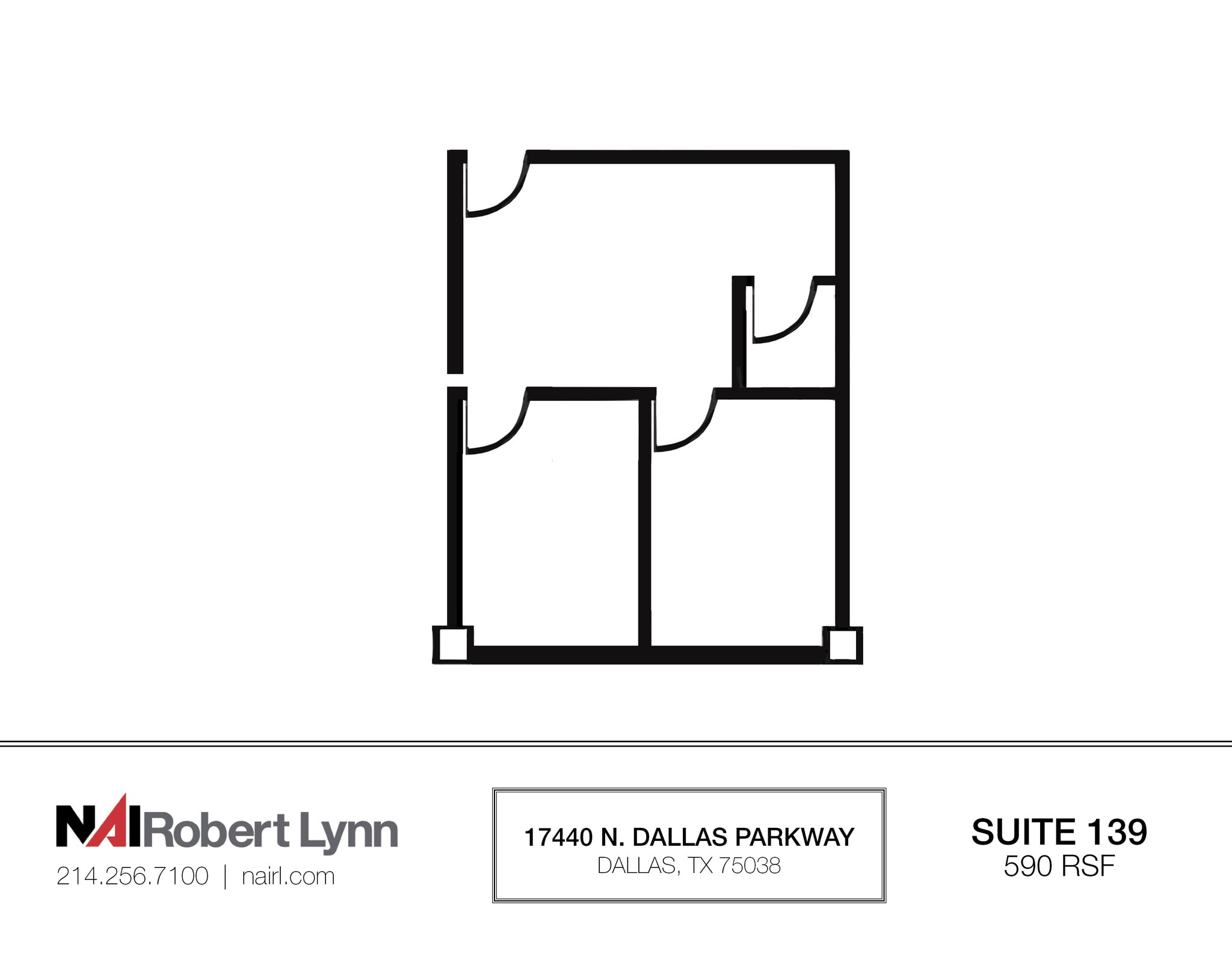 17440 N Dallas Pky, Dallas, TX à louer Plan d’étage– Image 1 sur 1