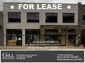 Plus de détails pour 2527-2529 Broad Ave, Memphis, TN - Local commercial à louer